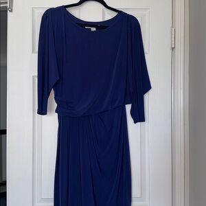 Maxandcleo Royal Blue Dress with Drape Waist